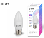 Лампа светодиод 9W (60ВТ) E27 свеча нейтрал бел свет HiTT/1010035